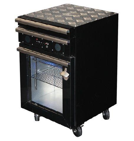 Toolbox Speaker 50 Litre Black Mini Bar Fridge 38cans
