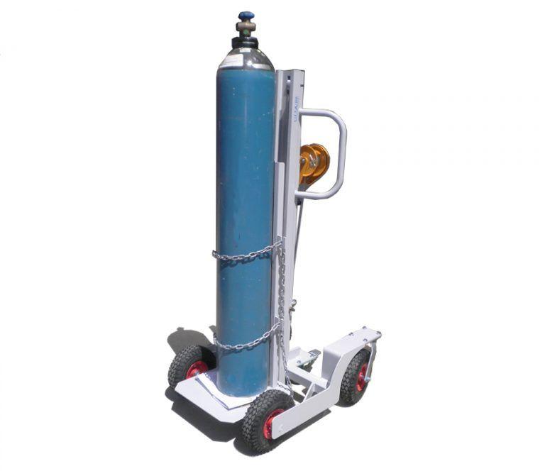 120KG Rough Terrain Lift Trolley with Gas Bottle Holder