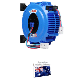 Recoila Forklift Battery Charging Cable Reels Spring Rewind Industrysearch Australia