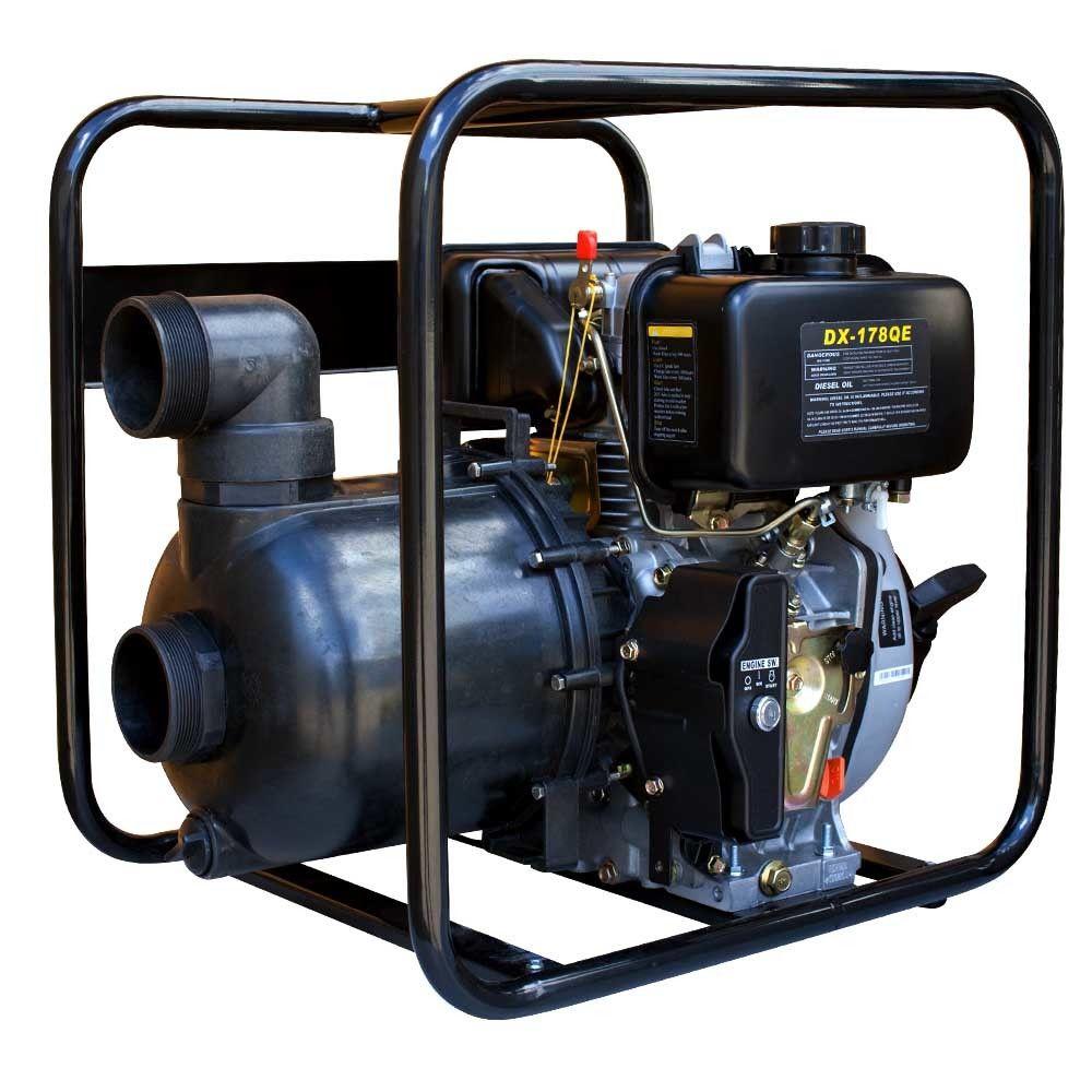 Thornado Diesel 3" Chemical Transfer Pump Viton Seal 7HP Key Start
