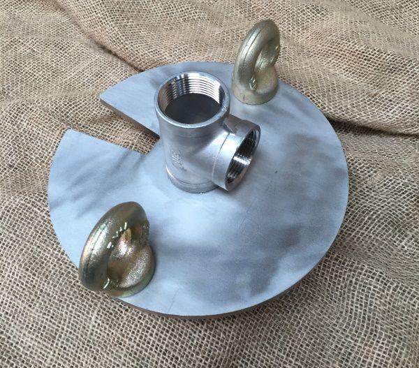 Stainless Steel Bore Cap with Tee Exit