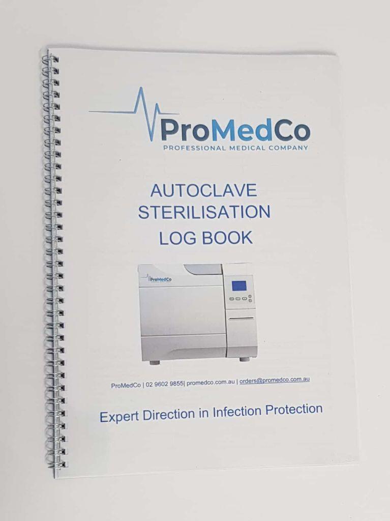 Autoclave Sterilisation Log Book for sale from PROMEDCO PTY LTD