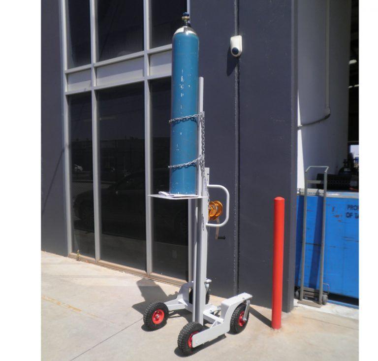 120KG Rough Terrain Lift Trolley with Gas Bottle Holder