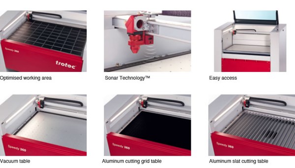 Trotec - Laser Engraving Machine | Trotec Speedy 360 - IndustrySearch Australia