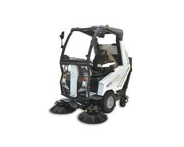 EcoTeq - Ultra-Compact Electric Street Sweeper | EcoSweep 200