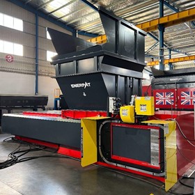 Twin Ram Plastic Film Baler for High Volume Recycling Operations