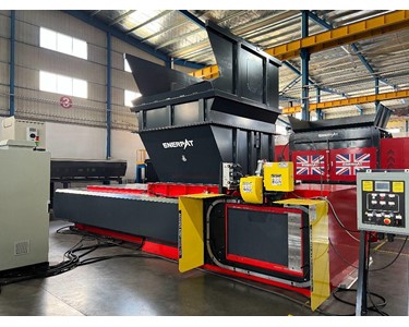 Enerpat - Twin Ram Plastic Film Baler for High Volume Recycling Operations