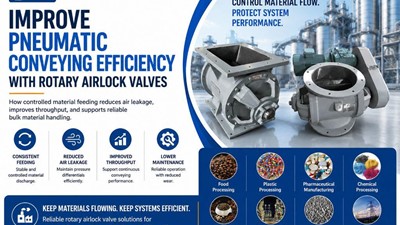 Rotary Airlock Valves for Efficient Pneumatic Conveying and Bulk Material Handling
