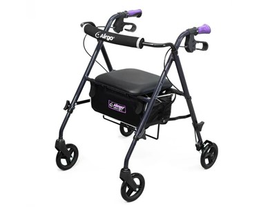 Ultra Light Mobility Rollator Wheelie Walker 113 kg | Eggplant Airgo 