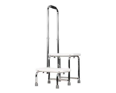 Two Step Stool With Handrail 140kg 