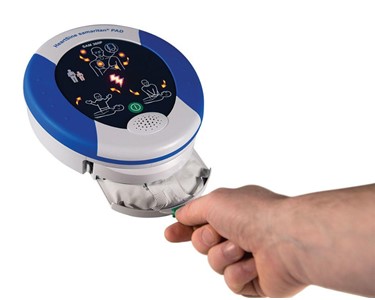HeartSine - 350P Semi Automatic AED Outdoor Lockable Wall Cabinet Defibrillator 