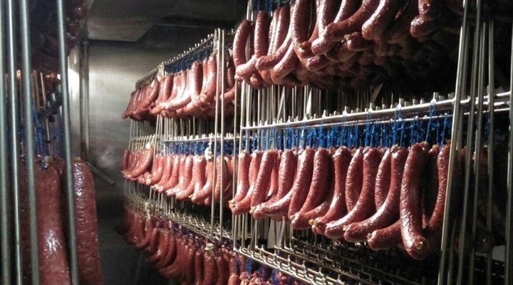Dehumidifiers for sausage, salami and jerky drying room