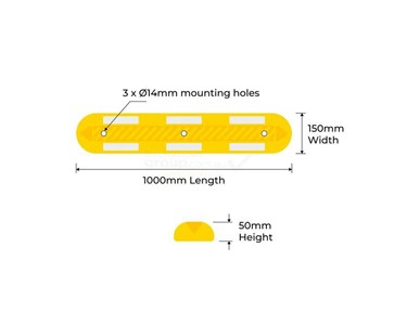 Rubber Road Parking Lane Dividers | LD-Y