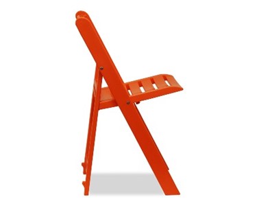 Orange Resin Outdoor Folding Chair | Nufurn Wimbledon