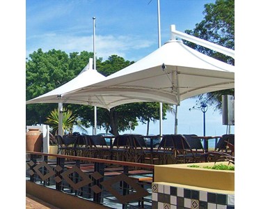 MakMax Australia - Leva | Cantilever PVC Architectural Umbrellas