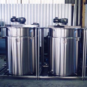 Custom Fabricated Stainless Steel Mixing Vessels