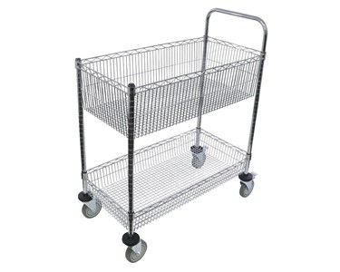 Selcare - Wire Chrome Basket Trolley