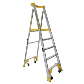 Bailey P170 Aluminium Platform Ladders with wheels