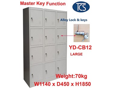 TCS - XL 12 Door Metal Storage Locker - YD-CB12