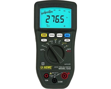 AEMC - Low Impedance Multimeter with Temperature | TRMS Digital CAT IV 5233 