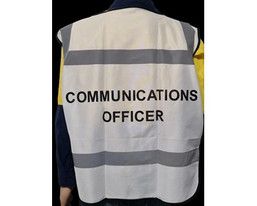Proactive Group Australia - Warden Vest - White Communications Officer