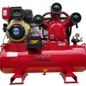 BOSS - 42CFM / 10HP Diesel Air Compressor (E/Start) - BC100D-160L