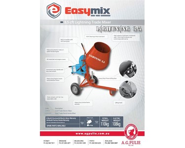 Easymix - Cement Mixer | 3.5 Lightning