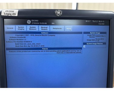 GE - Logiq E9 | Ultrasound Machine | EX3592