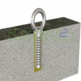 Connect2 Concrete Fix Anchor (with Removable Eyebolt & Stainless Cap)
