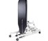 Fortress Stability Tilt Table / white frame / navy upholstery