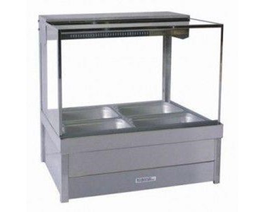 Roband - SQUARE GLASS HOT FOOD DISPLAY BARS DOUBLE ROW - S22