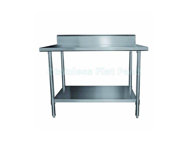 Mixrite - Stainless Steel Work  Bench 1200 W x 600 D with 150mm Splashback