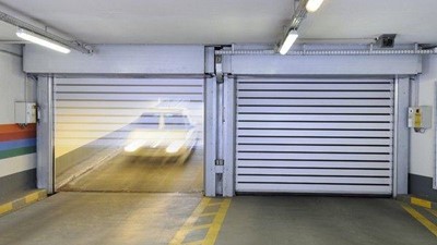 High speed carpark doors