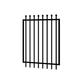 Security Fencing | Hercules Steel Gate 1200 x 1800mm – Black