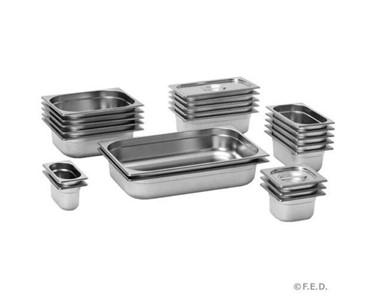 Stainless Steel Gastronorm Pans | 150cm Deep | 12pcs
