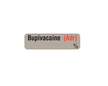 Medi-Print - Drug Indentificaton Label - Gren & Grey | Bupivacaine (Adr)
