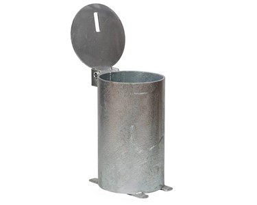 Bollard Removable Padlock 140mm In Ground | B140-IG-REM-PL-Y