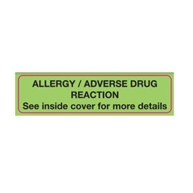 Adverse Drug Reaction Label | Allergy/Adverse Drug Reaction 