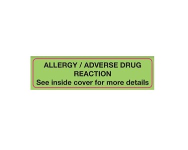 Medi-Print - Adverse Drug Reaction Label | Allergy/Adverse Drug Reaction 