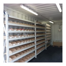 DomeShelter Container Shelving