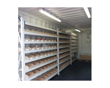 DomeShelter Container Shelving