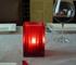 Candle Lamp | Square "Red Jewel" Mini Block