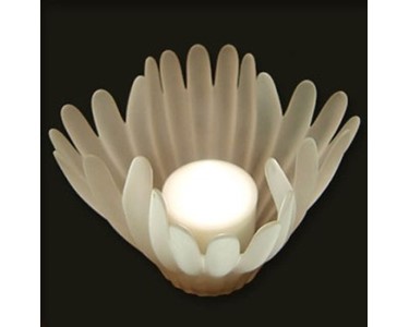 Candle Lamp | Unique Coral Frosted with LED Tea Light
