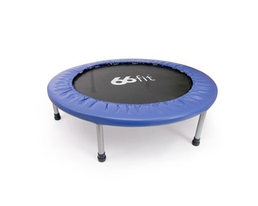 Mini FitnessTrampoline | 66fit - Black/Blue 90cm