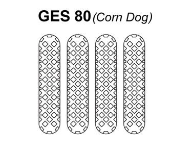 Roller Grill - Corn dog waffle GES 80 - Made in France