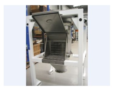 Bulk Bag Unloader with Fork Lift Bag Placement | Lynchborough-GPM