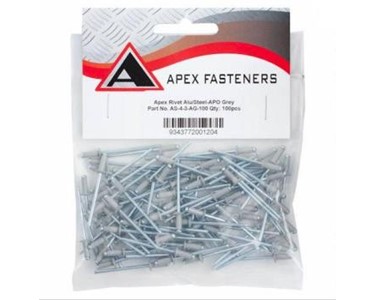 Apex - Grey Coloured Blind Rivets | AS-4-3-AG APO