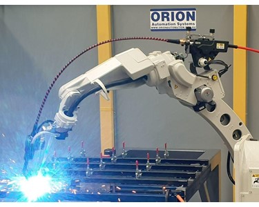 Orion Automation - Panasonic TM1400WG4 Single Station robot weld cell - Master JIG Table 