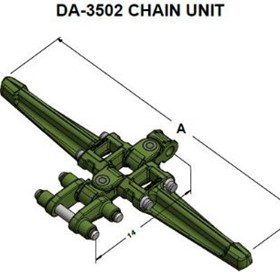 Conveyor Chain | DA-350 | 3 1/2" Pitch