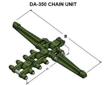 Conveyor Chain | DA-350 | 3 1/2" Pitch